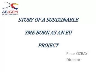 STORY OF A SUSTAINABLE SME BORN AS AN EU PROJECT