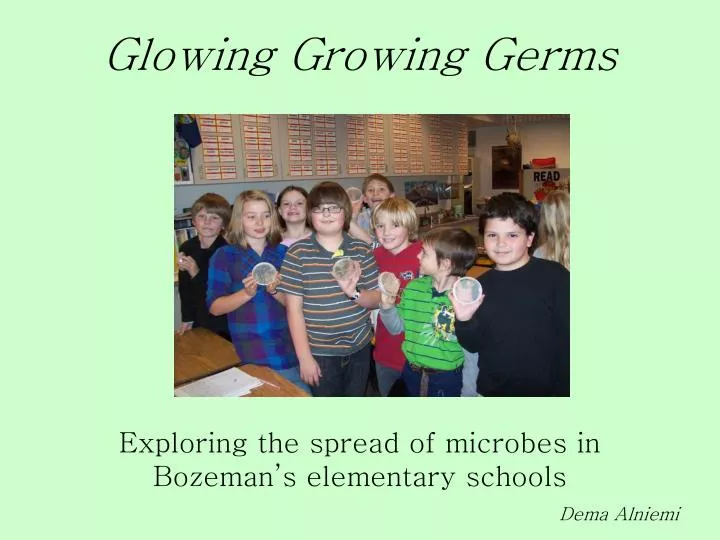glowing growing germs