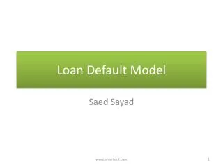 Loan Default Model