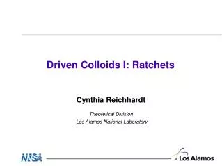 Driven Colloids I: Ratchets