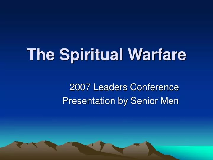 the spiritual warfare