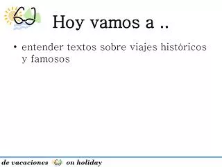 hoy vamos a
