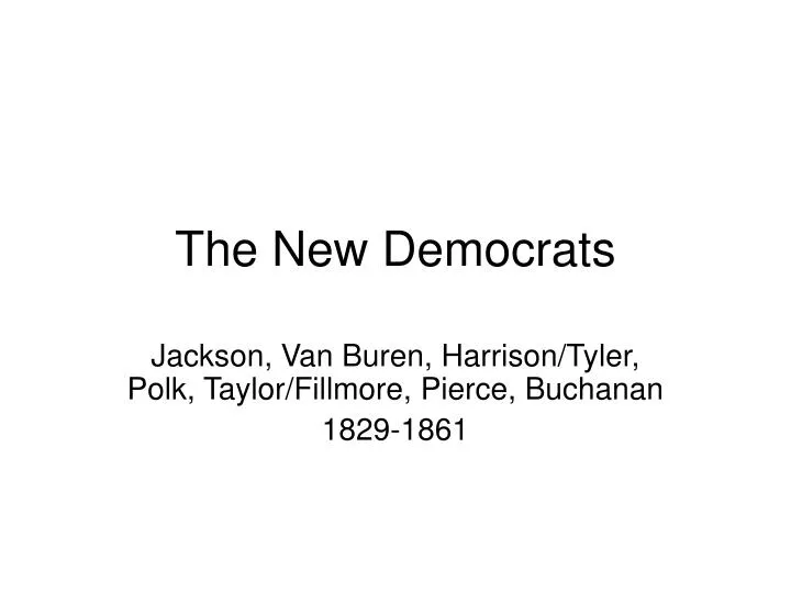 the new democrats