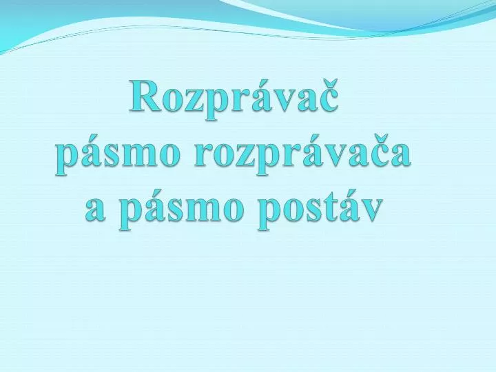 rozpr va p smo rozpr va a a p smo post v