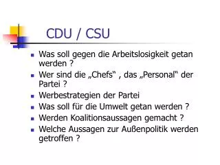 cdu csu