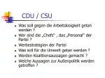 CDU / CSU - slide 1