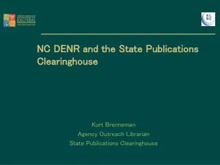 NC DENR and the State Publications Clearinghouse