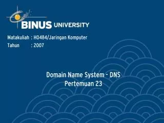 domain name system dns pertemuan 23