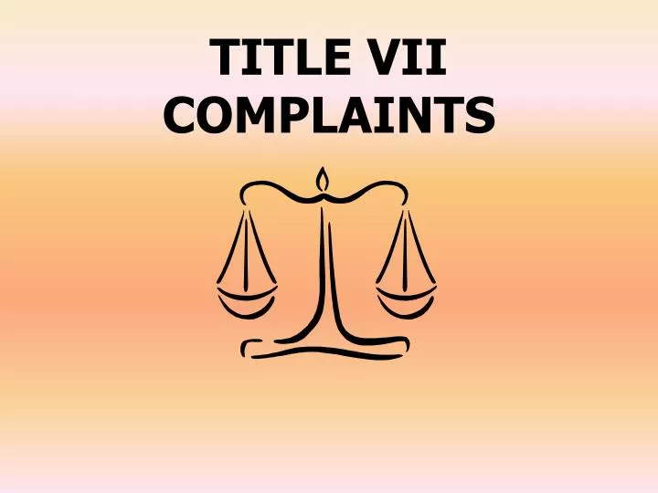 title vii complaints