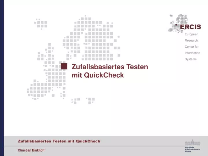 zufallsbasiertes testen mit quickcheck