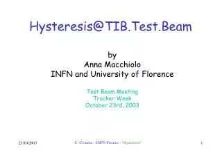 Hysteresis@TIB.Test.Beam
