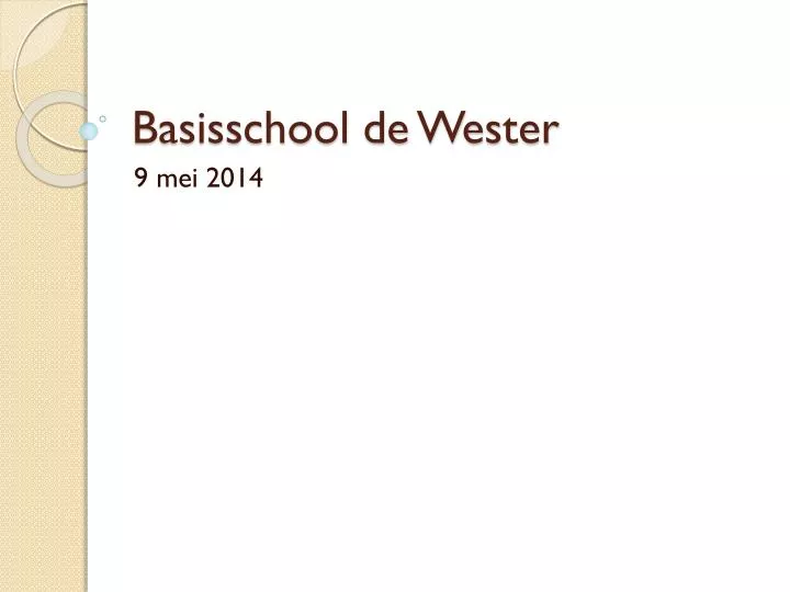 basisschool de wester