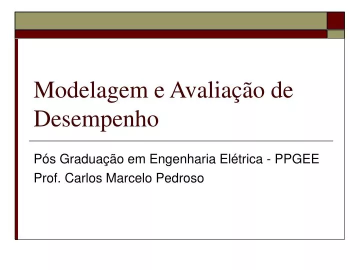 p s gradua o em engenharia el trica ppgee prof carlos marcelo pedroso