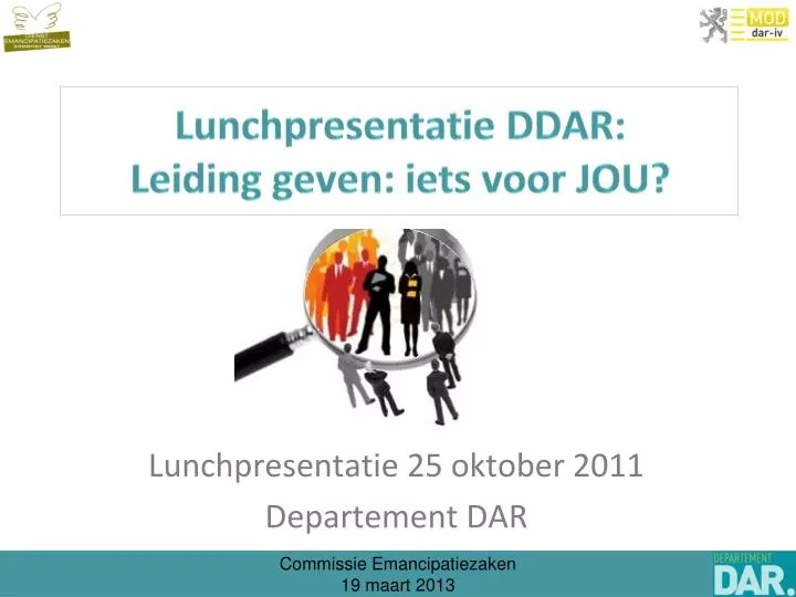 lunchpresentatie ddar l eiding geven iets voor jou