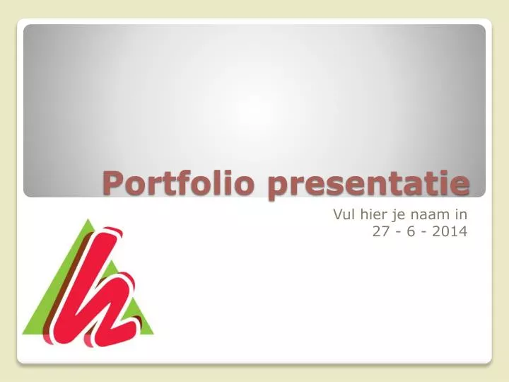 portfolio presentatie