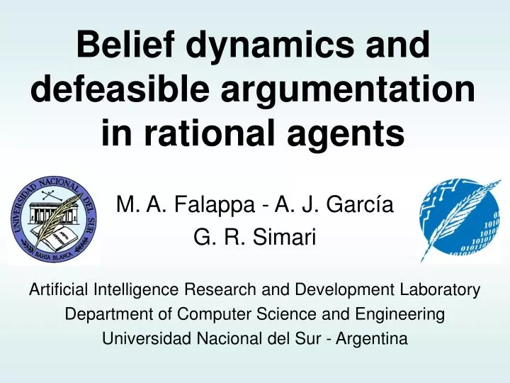 belief dynamics and defeasible argumentation in rational agents