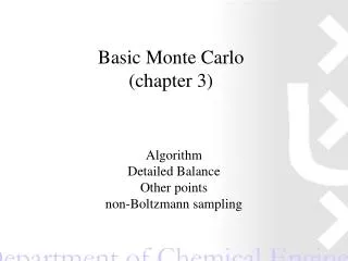 Basic Monte Carlo (chapter 3)