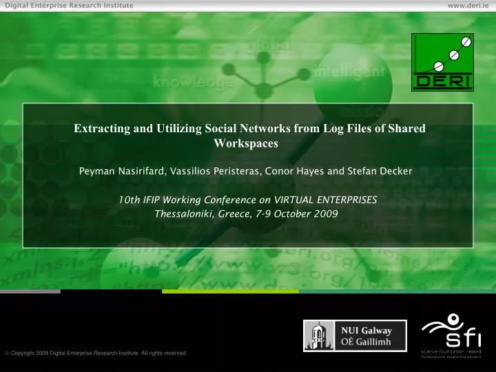 extracting and utilizing social networks from log files of shared workspaces