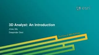 3D Analyst: An Introduction