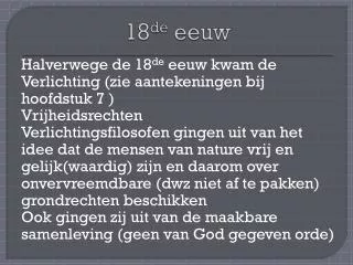 18 de eeuw