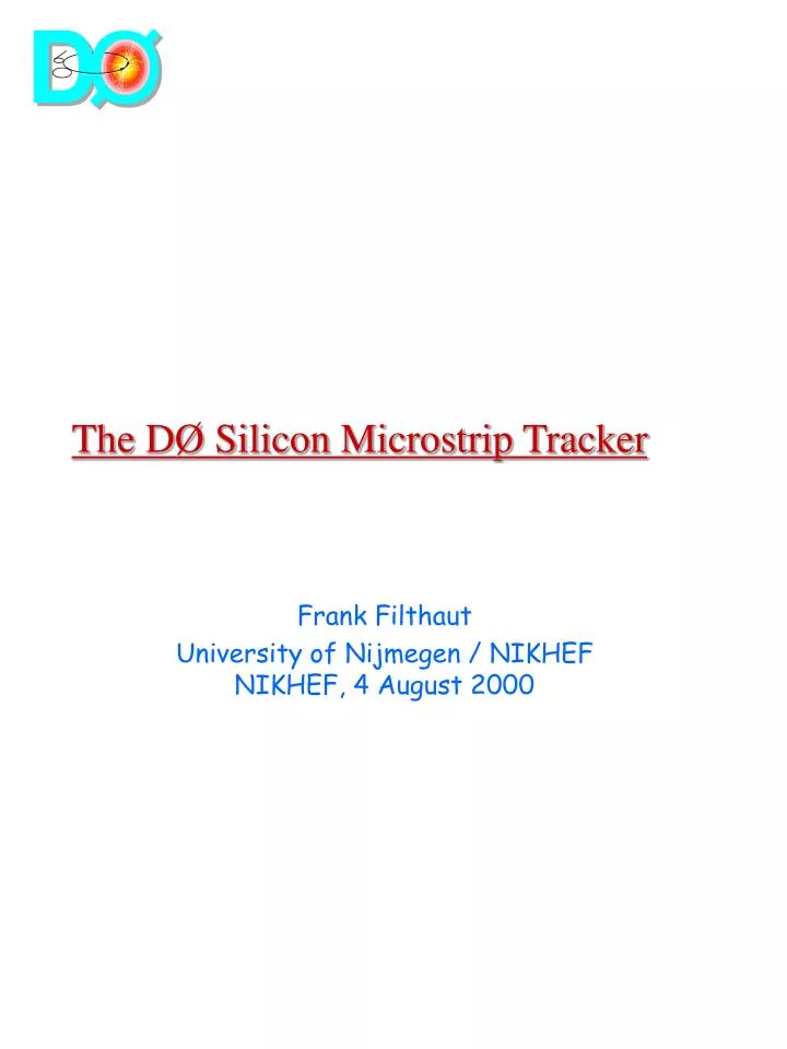 the d silicon microstrip tracker