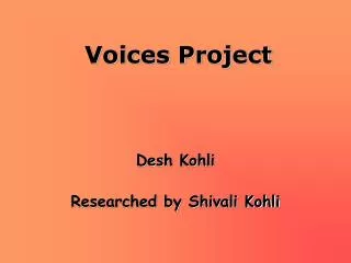 Voices Project