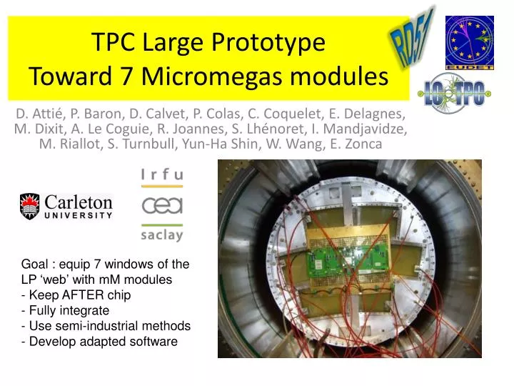 tpc large prototype toward 7 micromegas modules