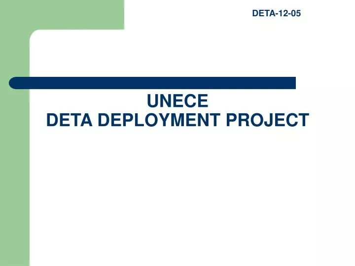 unece deta deployment project