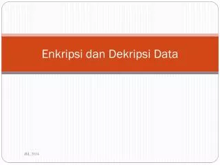 enkripsi dan dekripsi data