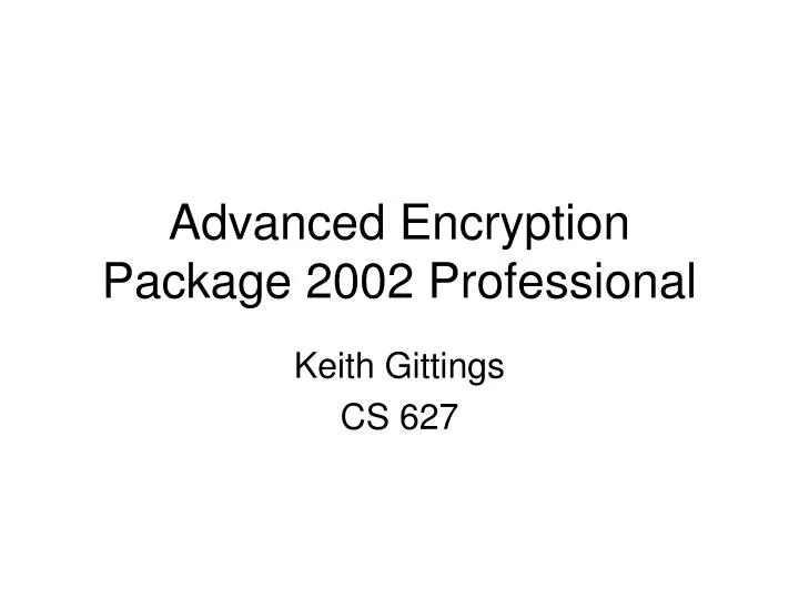 advanced encryption package 2002 professional