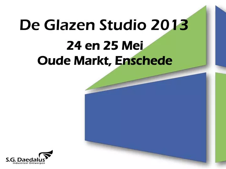 de glazen studio 2013