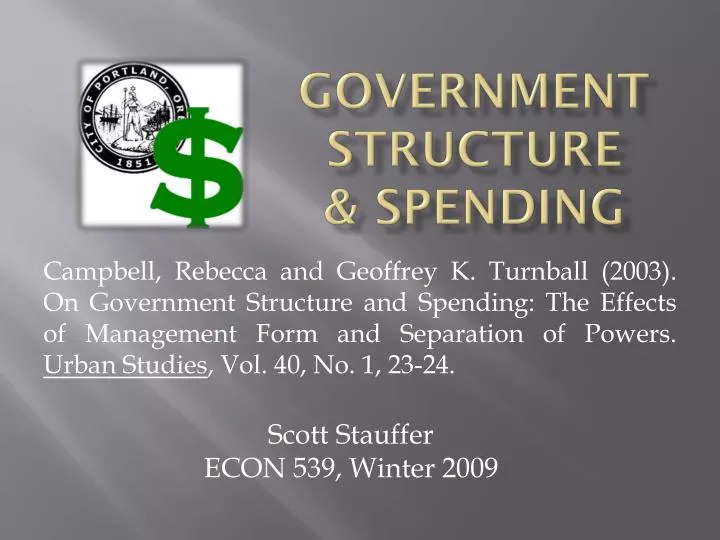 government structure spending