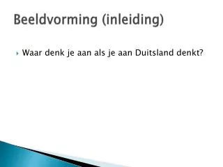 beeldvorming inleiding