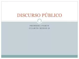 discurso p blico