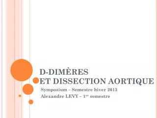 d dim res et dissection aortique