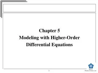 Chapter 5 Modeling with Higher-Order Differential Equations