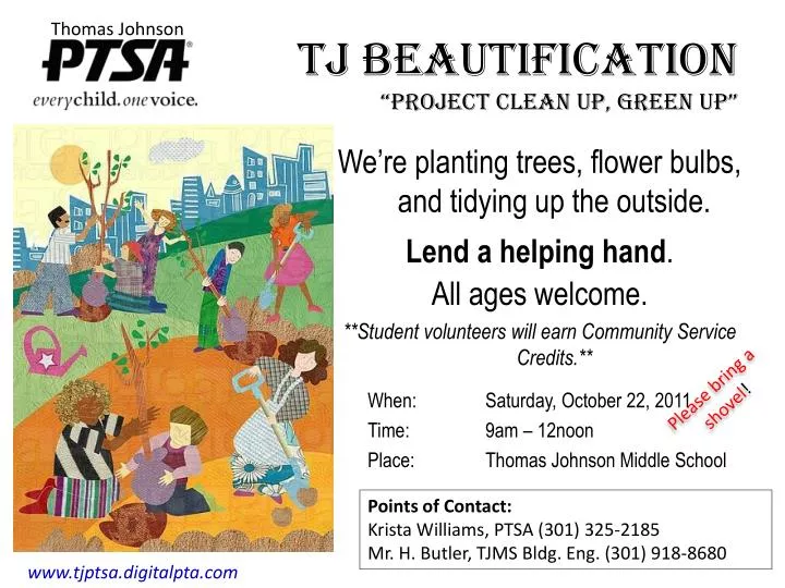 tj beautification project clean up green up