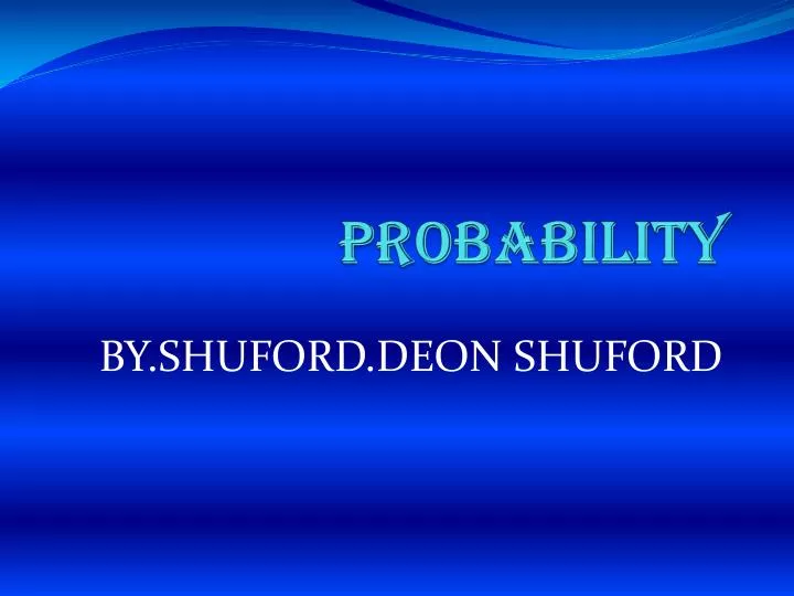 probability