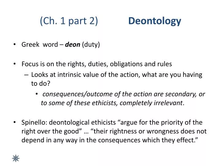 ch 1 part 2 deontology