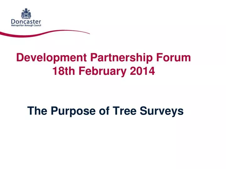 development partnership forum 18th february 2014