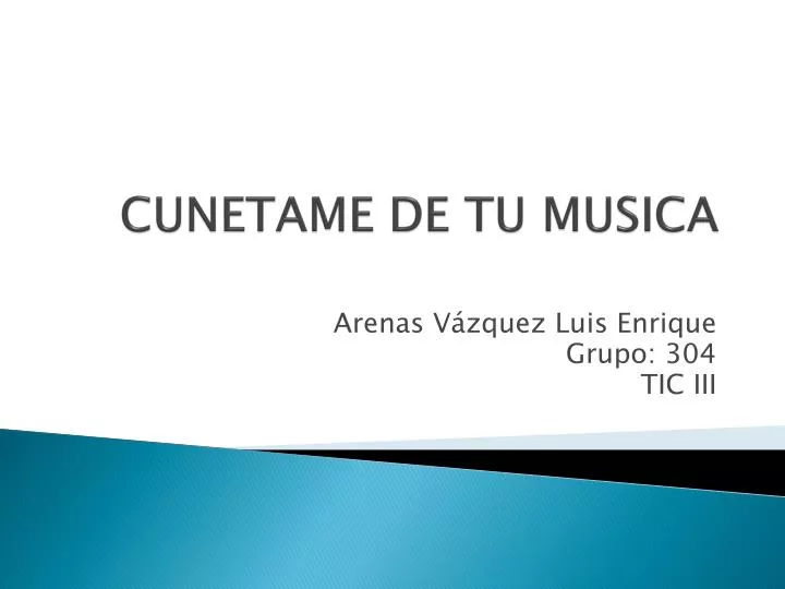 cunetame de tu musica