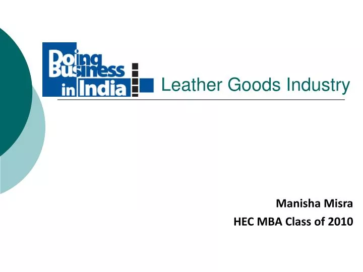 leather goods industry