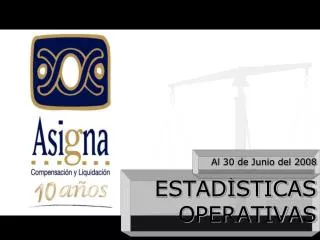 estad sticas operativas