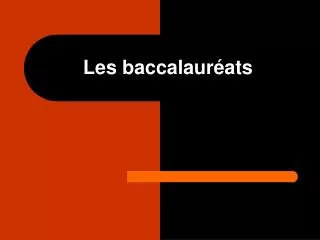 les baccalaur ats