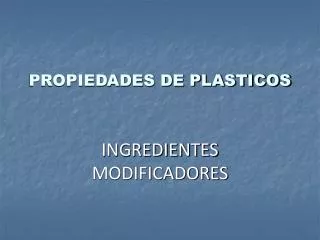 propiedades de plasticos