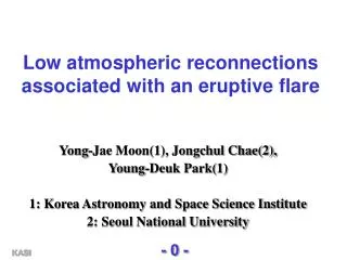 Low atmospheric reconnections associated with an eruptive flare