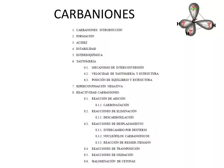 carbaniones