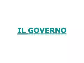 il governo