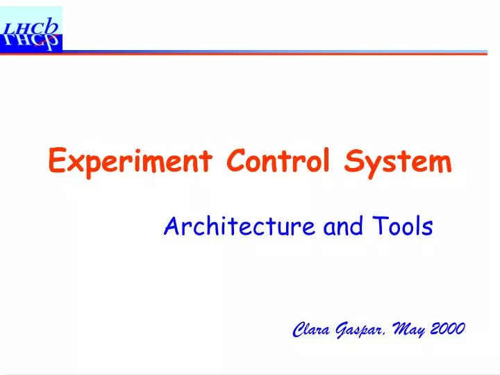 experiment control system