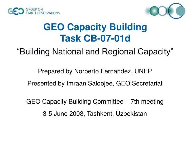 geo capacity building task cb 07 01d